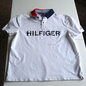 Boys Tommy Hilfiger White Polo shirt